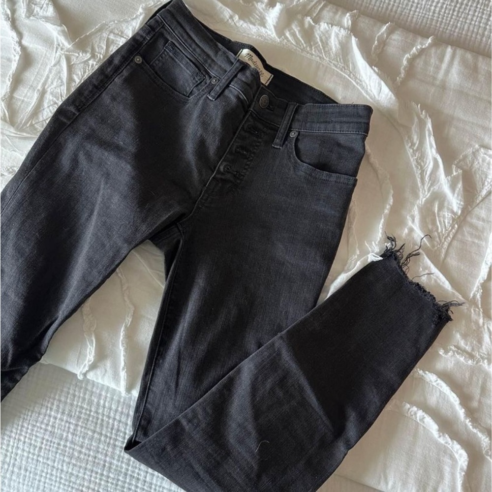 Madewell 9” High-Rise Skinny Jeans Size 26P Black